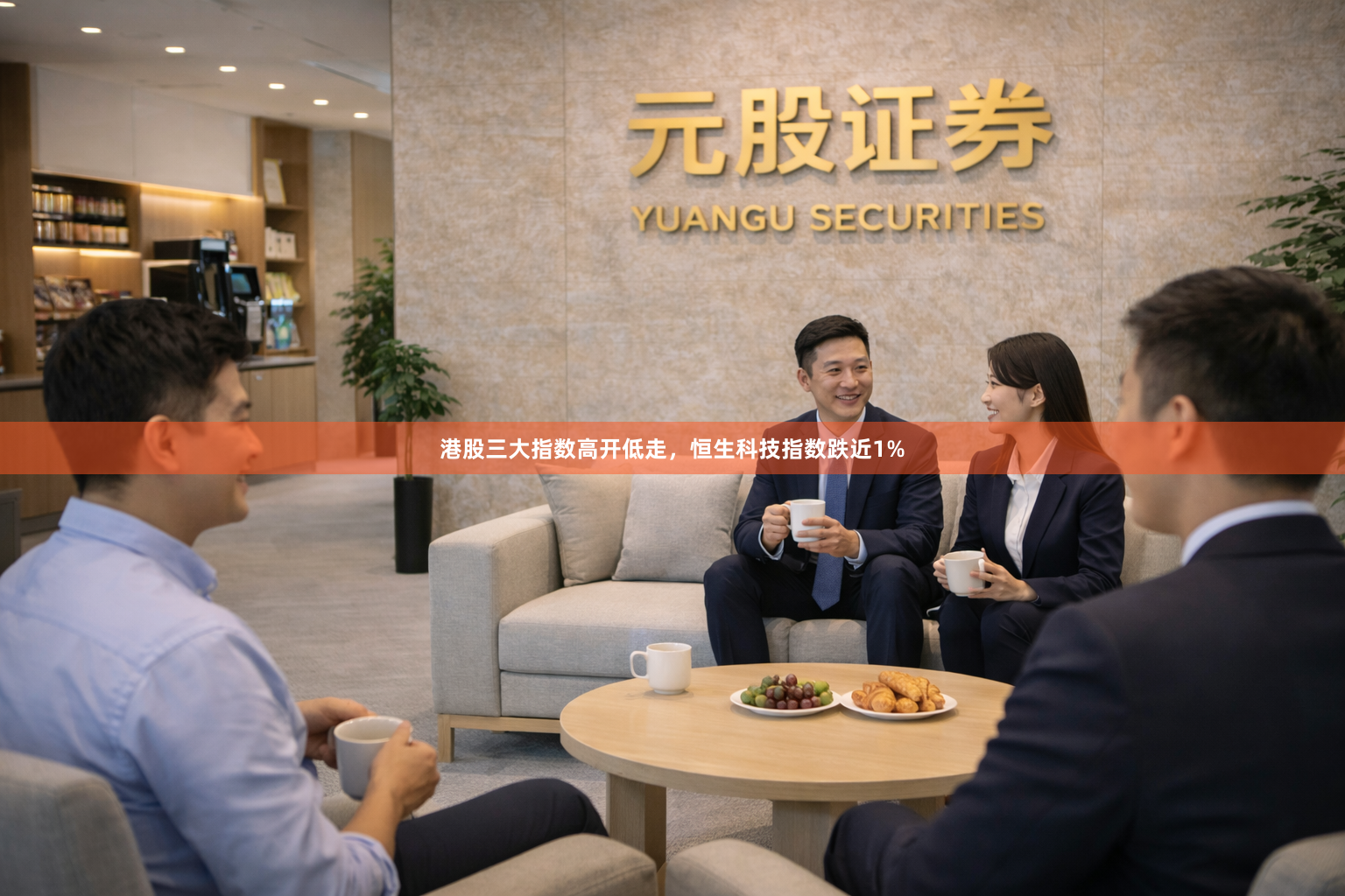 港股三大指数高开低走，恒生科技指数跌近1%