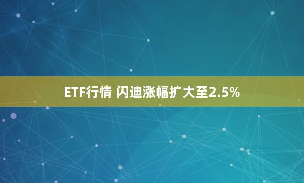 ETF行情 闪迪涨幅扩大至2.5%