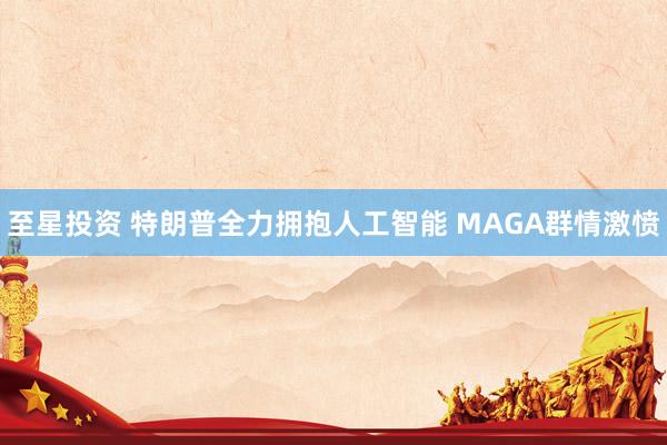 至星投资 特朗普全力拥抱人工智能 MAGA群情激愤